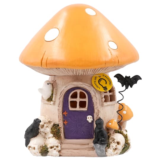 7.25" Mushroom House LED Mini Decoration by Ashland®